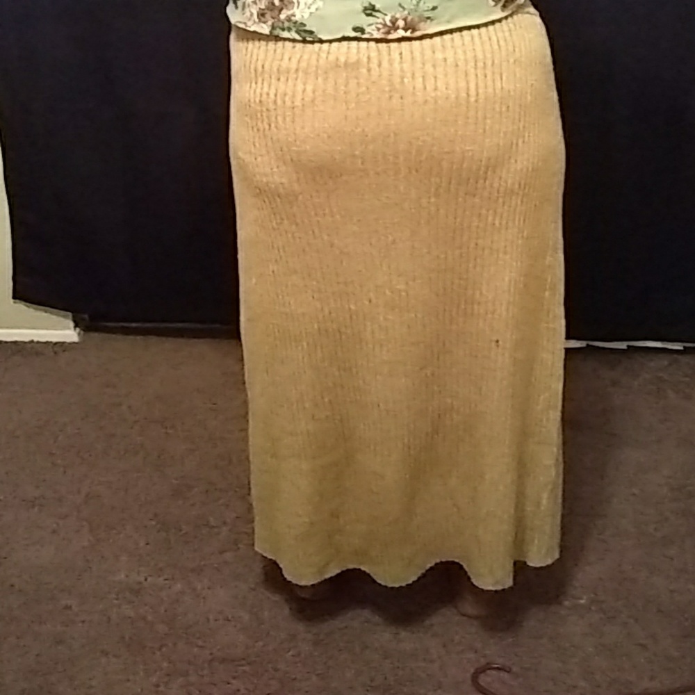 Tan Maxi Skirt